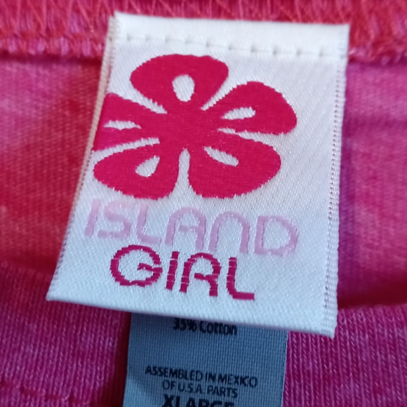 Garden Surf "Aloha Hawaii" Surf Tee from Island Girl. Surf line cut.S/S. (NWOT). - Picture 4 of 5